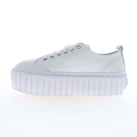 Diesel S-Hanami Low W Womens White Leather Lifestyle Sneakers Shoes
