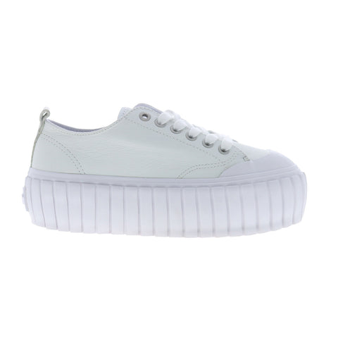 Diesel S-Hanami Low W Womens White Leather Lifestyle Sneakers Shoes