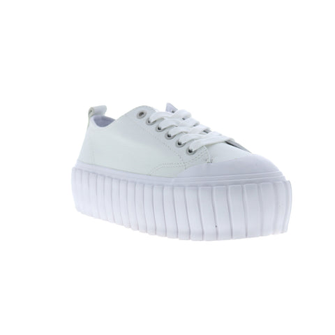 Diesel S-Hanami Low W Womens White Leather Lifestyle Sneakers Shoes