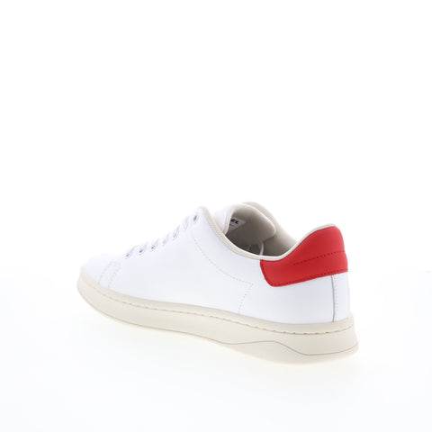 Diesel S-Athene Low Mens White Leather Lifestyle Sneakers Shoes