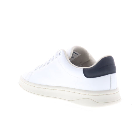 Diesel S-Athene Low W Womens White Leather Lifestyle Sneakers Shoes