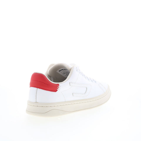 Diesel S-Athene Low W Womens White Leather Lifestyle Sneakers Shoes