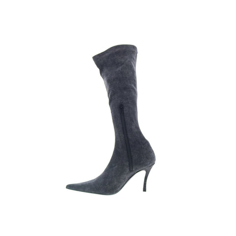 Diesel D-Venus KBT Y02917-P0585-H0144 Womens Black Suede Knee High Boots