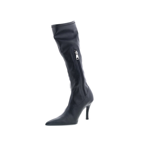 Diesel D-Venus KBT Y02917-P4727-T8013 Womens Black Leather Knee High Boots