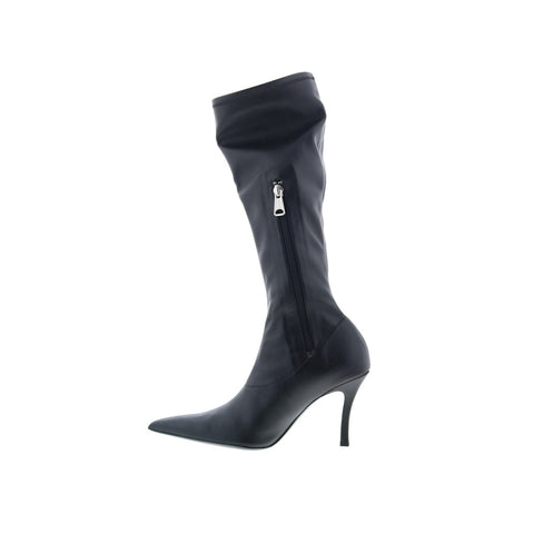 Diesel D-Venus KBT Y02917-P4727-T8013 Womens Black Leather Knee High Boots