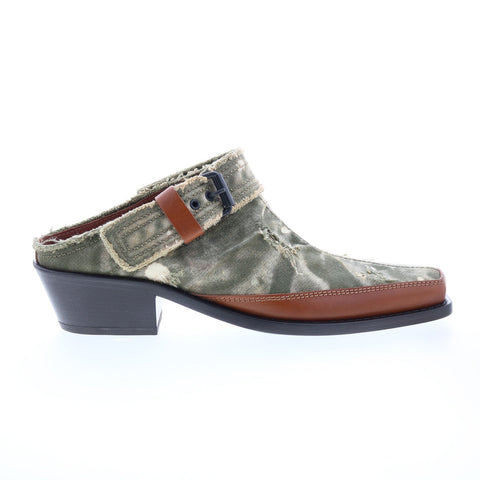 Diesel D-Santiago Mule C Y02920-P4728-T7431 Mens Green Mules Slippers Shoes