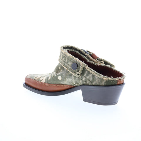 Diesel D-Santiago Mule C Y02920-P4728-T7431 Mens Green Mules Slippers Shoes