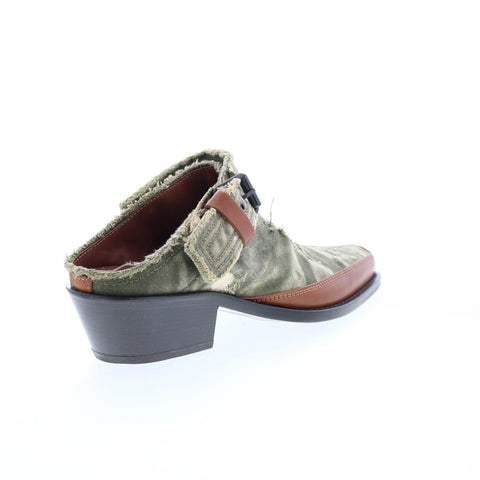 Diesel D-Santiago Mule C Y02920-P4728-T7431 Mens Green Mules Slippers Shoes