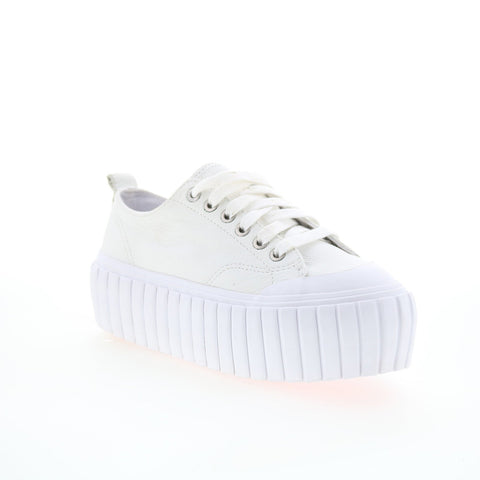 Diesel S-Hanami Low X Womens White Leather Lifestyle Sneakers Shoes