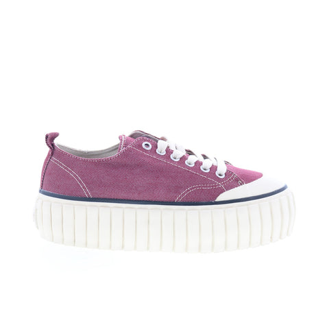 Diesel S-Hanami Low X Womens Purple Canvas Lifestyle Sneakers Shoes