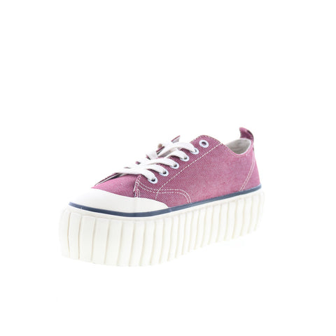 Diesel S-Hanami Low X Womens Purple Canvas Lifestyle Sneakers Shoes