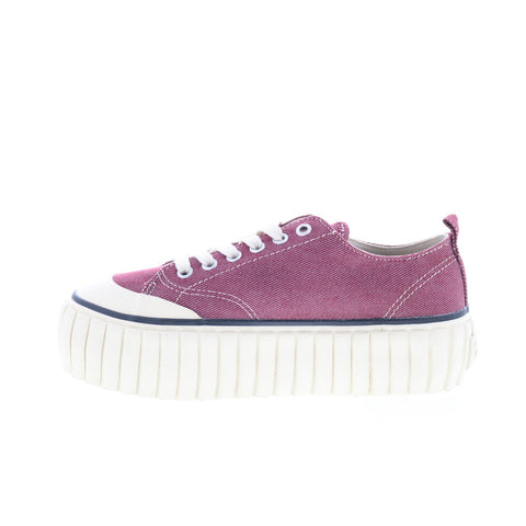 Diesel S-Hanami Low X Womens Purple Canvas Lifestyle Sneakers Shoes