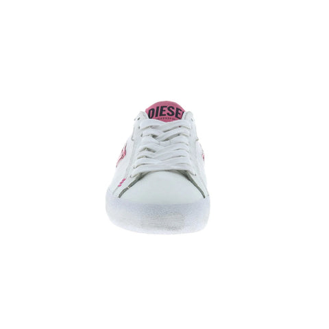 Diesel S-Leroji Low X Womens White Leather Lifestyle Sneakers Shoes