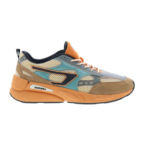 Diesel S-Serendipity Sport X Mens Orange Leather Lifestyle Sneakers Shoes