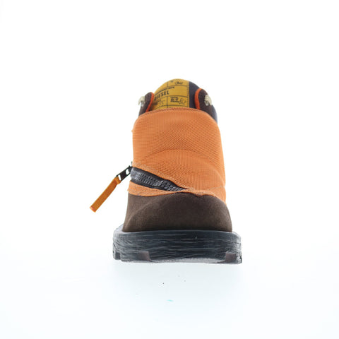 Diesel D-Hammer MB Y03000-P2590-T2345 Mens Orange Suede Ankle Boots