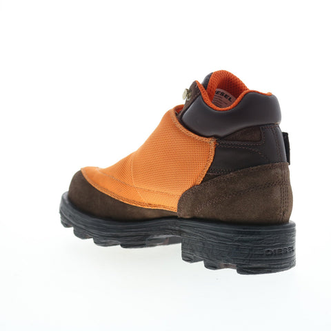 Diesel D-Hammer MB Y03000-P2590-T2345 Mens Orange Suede Ankle Boots