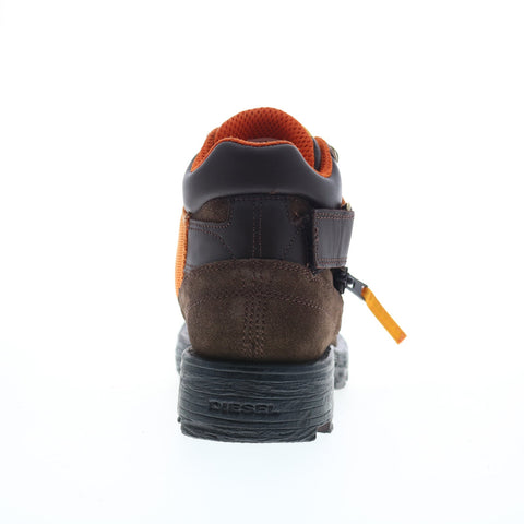 Diesel D-Hammer MB Y03000-P2590-T2345 Mens Orange Suede Ankle Boots