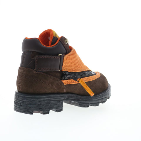 Diesel D-Hammer MB Y03000-P2590-T2345 Mens Orange Suede Ankle Boots