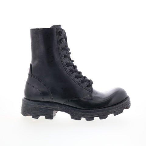 Diesel D-Hammer BT W Y03017-P4471-T8013 Womens Black Leather Casual Dress Boots