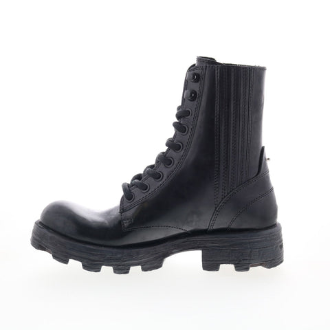 Diesel D-Hammer BT W Y03017-P4471-T8013 Womens Black Leather Casual Dress Boots
