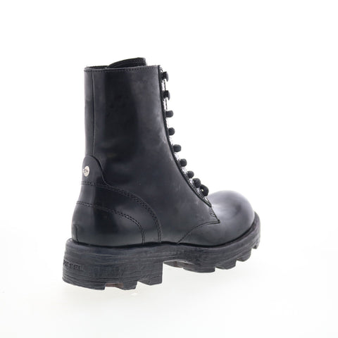 Diesel D-Hammer BT W Y03017-P4471-T8013 Womens Black Leather Casual Dress Boots