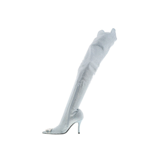 Diesel D-Venus TBT Y03045-P6071-HA043 Womens Blue Over The Knee Boots