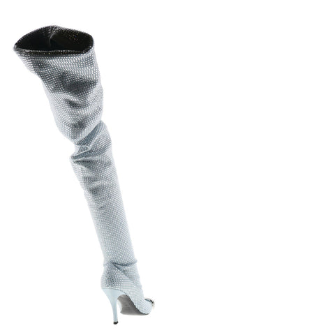 Diesel D-Venus TBT Y03045-P6071-HA043 Womens Blue Over The Knee Boots