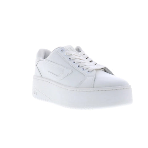 Diesel S-Athene Bold X Womens White Leather Lifestyle Sneakers Shoes