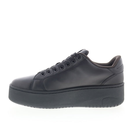 Diesel S-Athene Bold X Womens Black Leather Lifestyle Sneakers Shoes