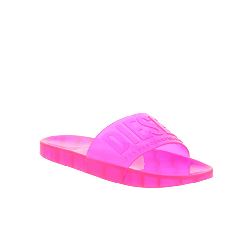 Diesel SA-Karaibi GL X Y03067-P5380-T4343 Womens Pink Slides Sandals Shoes