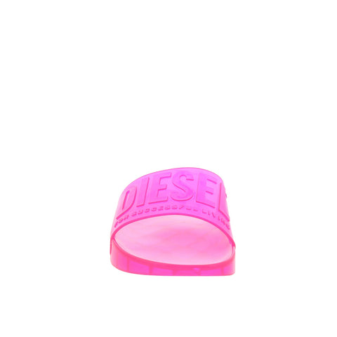 Diesel SA-Karaibi GL X Y03067-P5380-T4343 Womens Pink Slides Sandals Shoes