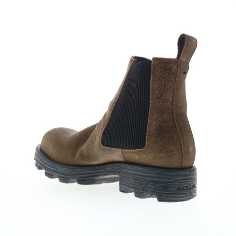 Diesel D-Hammer LCH Y03083-PS919-H3803 Mens Brown Suede Casual Dress Boots