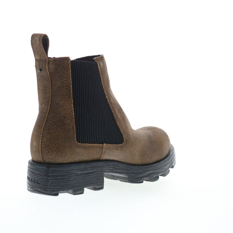 Diesel D-Hammer LCH Y03083-PS919-H3803 Mens Brown Suede Casual Dress Boots