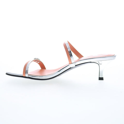 Diesel D-Kittie SD Y03084-PS764-H9535 Womens Silver Heeled Sandals Shoes
