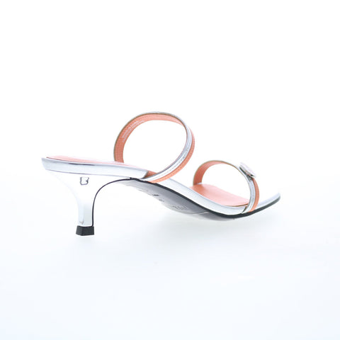 Diesel D-Kittie SD Y03084-PS764-H9535 Womens Silver Heeled Sandals Shoes