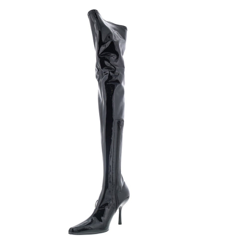 Diesel D-Eclipse TBT Y03195-P5520-T8013 Womens Black Over The Knee Boots