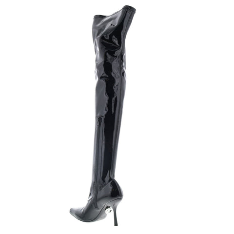 Diesel D-Eclipse TBT Y03195-P5520-T8013 Womens Black Over The Knee Boots