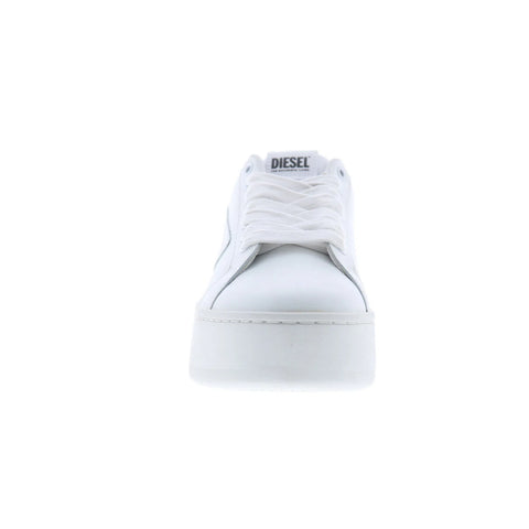 Diesel S-Athene Bold W Womens White Leather Lifestyle Sneakers Shoes