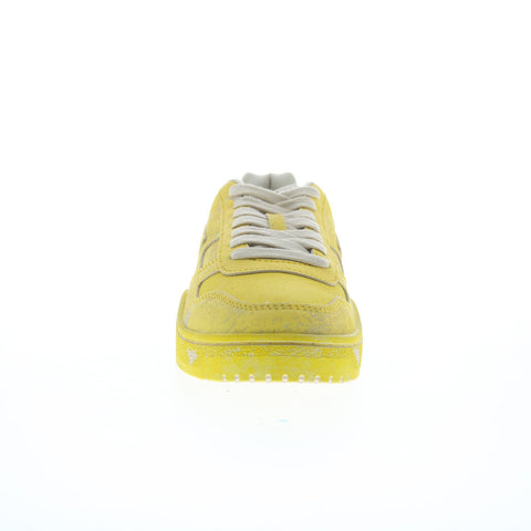 Diesel S-Ukiyo V2 Low Mens Yellow Leather Lifestyle Sneakers Shoes