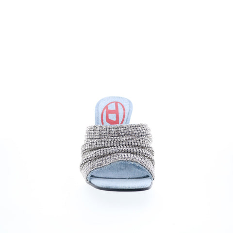 Diesel D-Sydney SDL S Y03341-P6071-HA043 Womens Gray Heeled Sandals Shoes