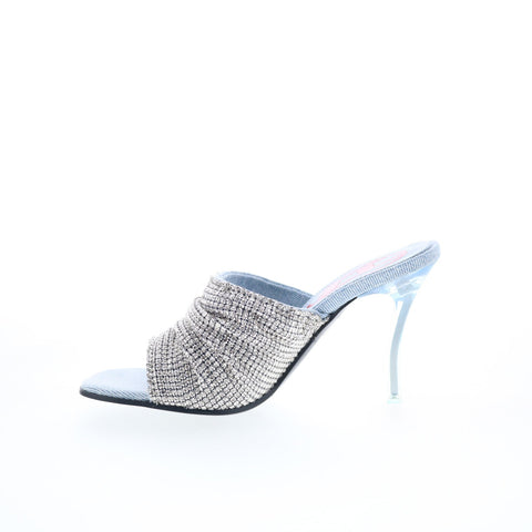 Diesel D-Sydney SDL S Y03341-P6071-HA043 Womens Gray Heeled Sandals Shoes