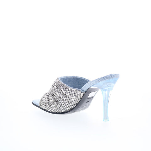 Diesel D-Sydney SDL S Y03341-P6071-HA043 Womens Gray Heeled Sandals Shoes