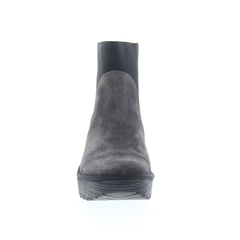 Fly London Yade YADE398FLY-006 Womens Gray Suede Ankle & Booties Boots