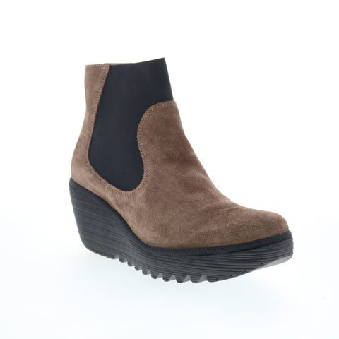 Fly London Yade YADE398FLY-012 Womens Brown Suede Ankle & Booties Boots