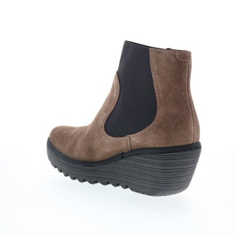 Fly London Yade YADE398FLY-012 Womens Brown Suede Ankle & Booties Boots