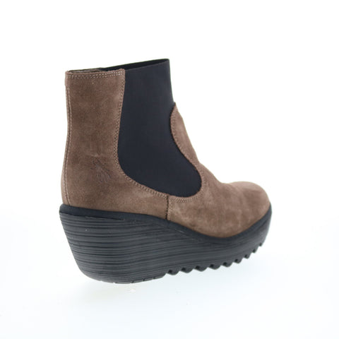 Fly London Yade YADE398FLY-012 Womens Brown Suede Ankle & Booties Boots