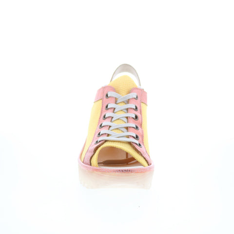 Fly London Yedu YEDU158FLY-015 Womens Yellow Leather Wedges Sandals Shoes