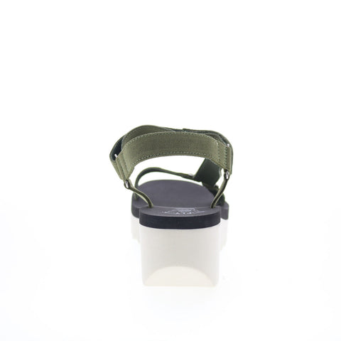 Fly London Yefa YEFA726FLY-006 Womens Green Leather Platform Sandals Shoes