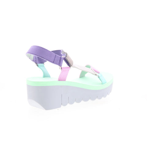 Fly London Yefa YEFA726FLY-011 Womens Pink Leather Platform Sandals Shoes