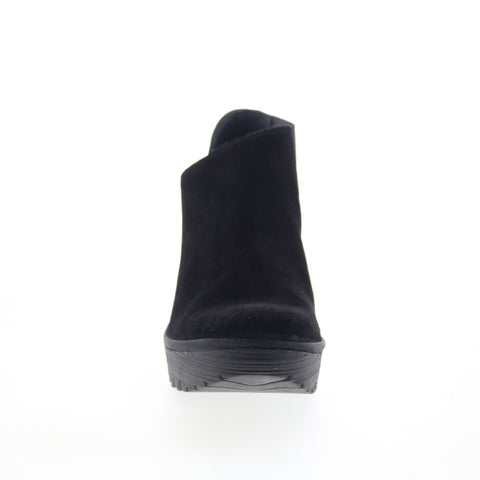 Fly London Yego YEGO400FLY-007 Womens Black Suede Ankle & Booties Boots